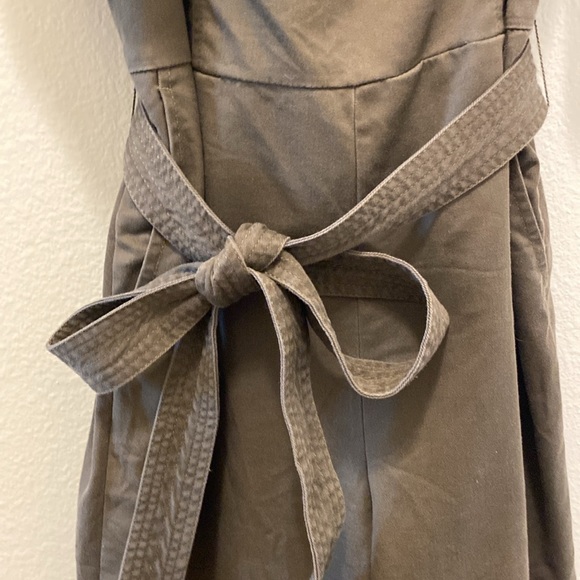 Banana Republic Twill Off The Shoulder Brown Jumpsuit - Picture 5 of 9